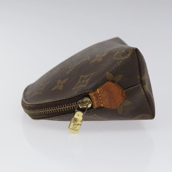 LOUIS VUITTON Monogram Pochette Cosmetic PM Cosmetic Pouch M47515 LV Auth BD630 - Picture 4 of 16